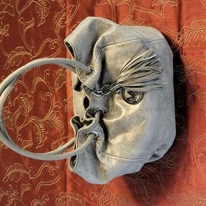 Michael kors metalic silver handbag